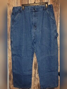 Relaxed Fit Fleece Lined Men's Denim Carpenter Jeans